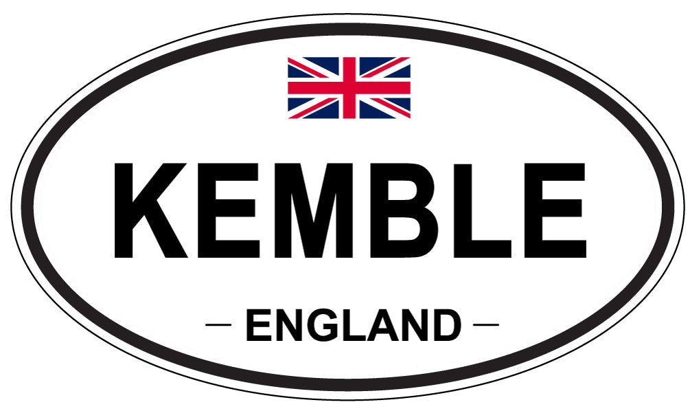 KEMBLE, ENGLAND - Oval Sticker