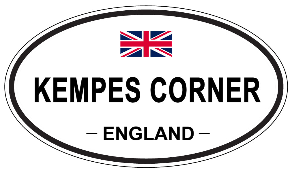 KEMPES CORNER, ENGLAND - Oval Sticker