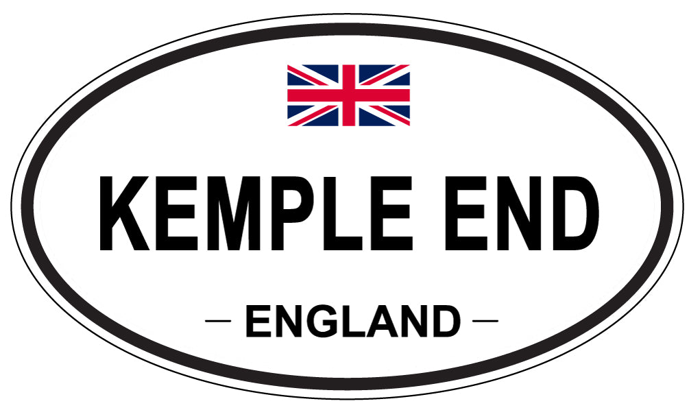KEMPLE END, England - Oval Magnet