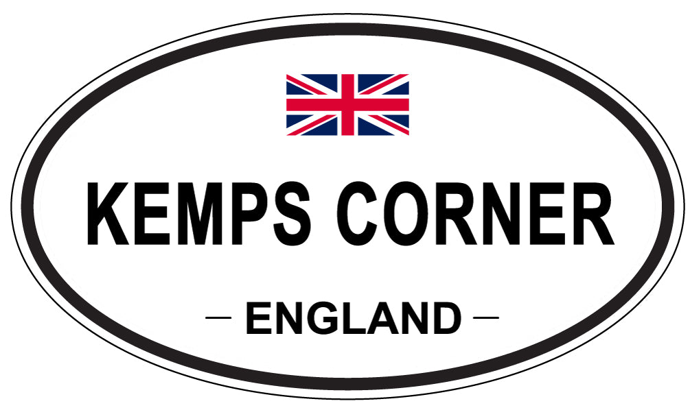 KEMPS CORNER, ENGLAND - Oval Sticker