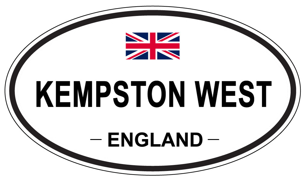 KEMPSTON WEST, England - Oval Magnet