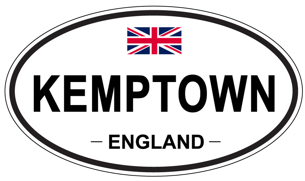 KEMPTOWN, ENGLAND - Oval Sticker