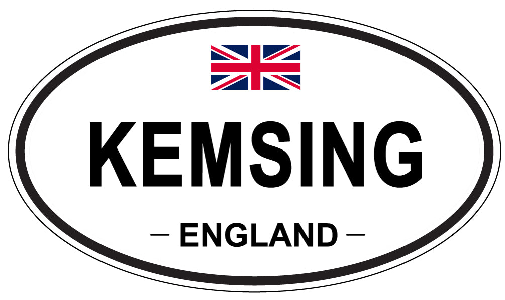 KEMSING, England - Oval Magnet