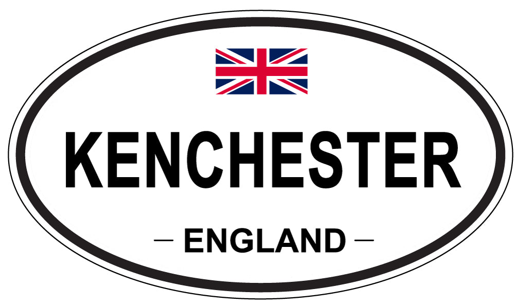 KENCHESTER, ENGLAND - Oval Sticker