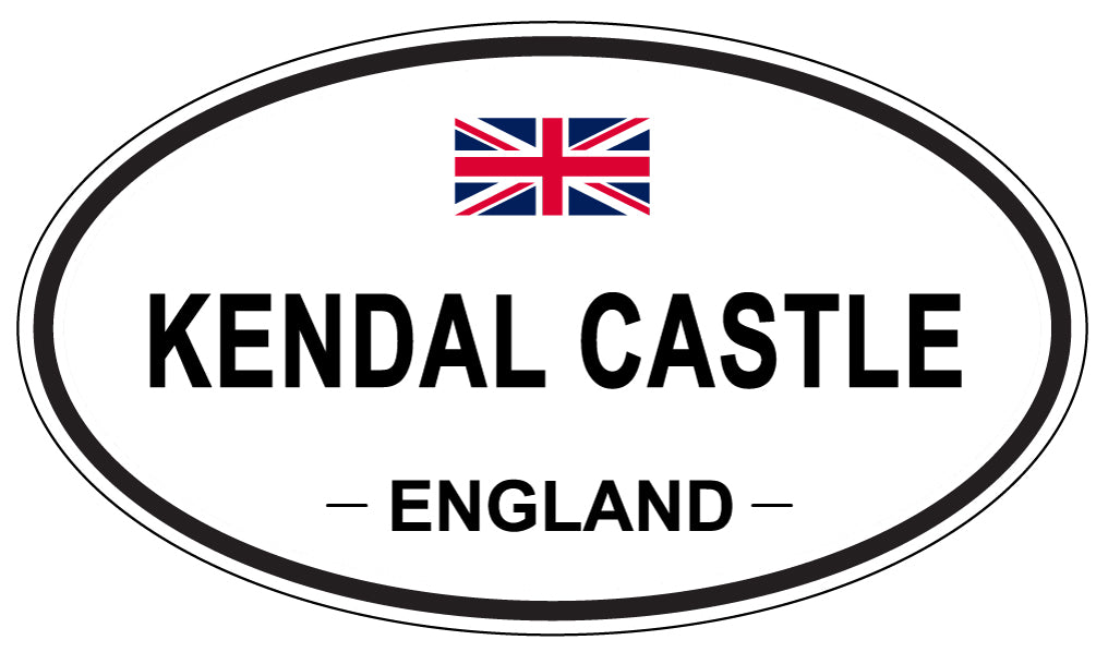KENDAL CASTLE, ENGLAND - Oval Sticker