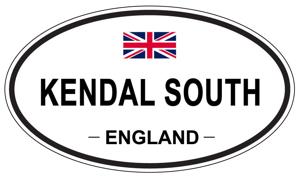 KENDAL SOUTH, ENGLAND - Oval Sticker