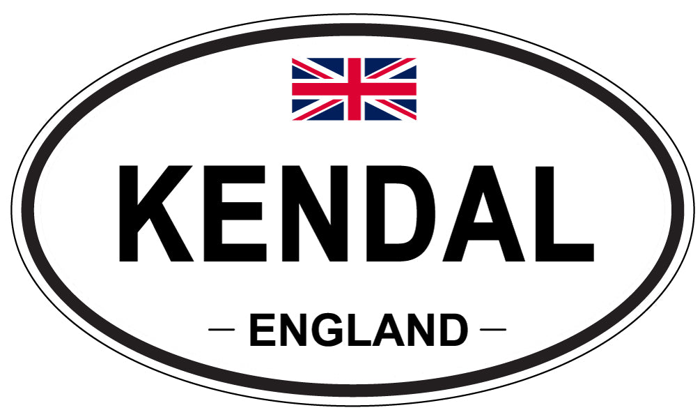KENDAL, ENGLAND - Oval Sticker