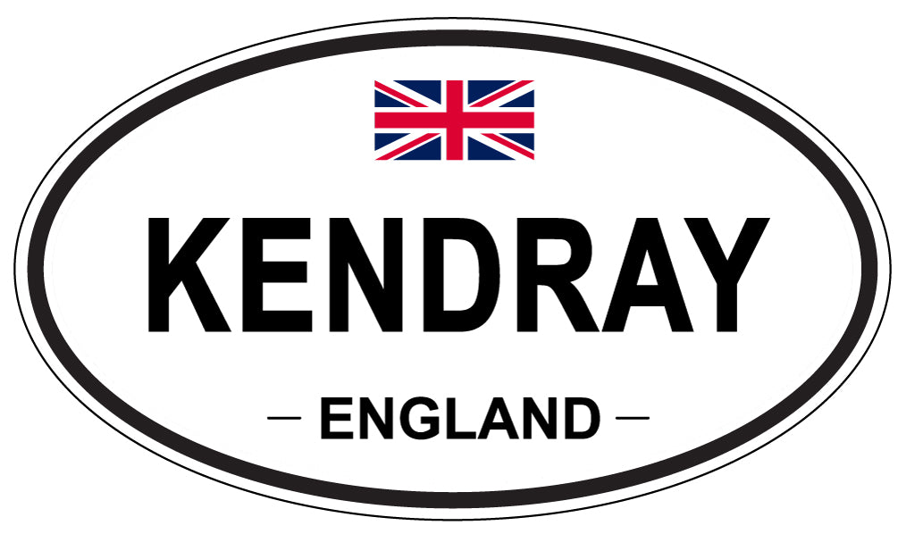 KENDRAY, ENGLAND - Oval Sticker