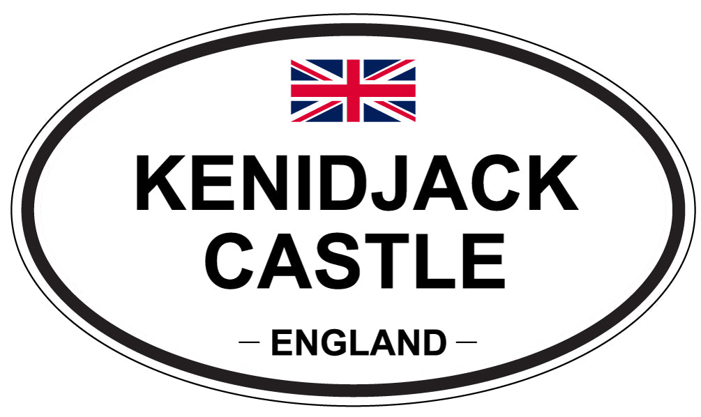 KENIDJACK CASTLE, England - Oval Magnet