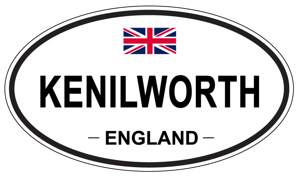 KENILWORTH, ENGLAND - Oval Sticker