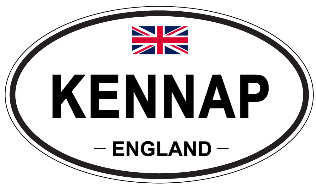 KENNAP, ENGLAND - Oval Sticker