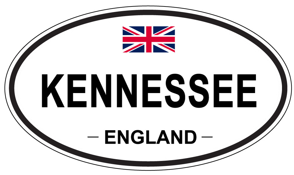 KENNESSEE, ENGLAND - Oval Sticker