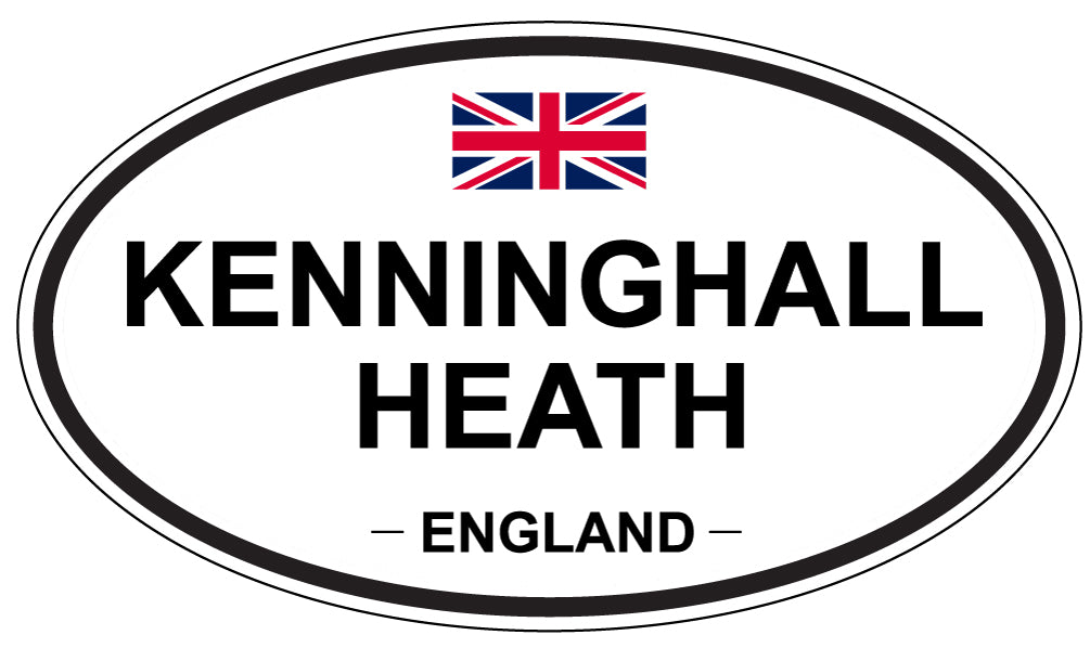 KENNINGHALL HEATH, ENGLAND - Oval Sticker