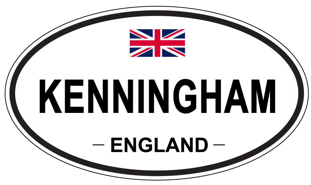 KENNINGHAM, ENGLAND - Oval Sticker