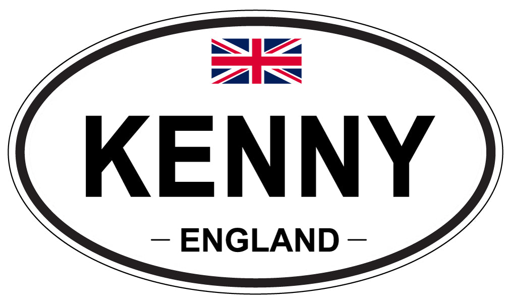 KENNY, ENGLAND - Oval Sticker