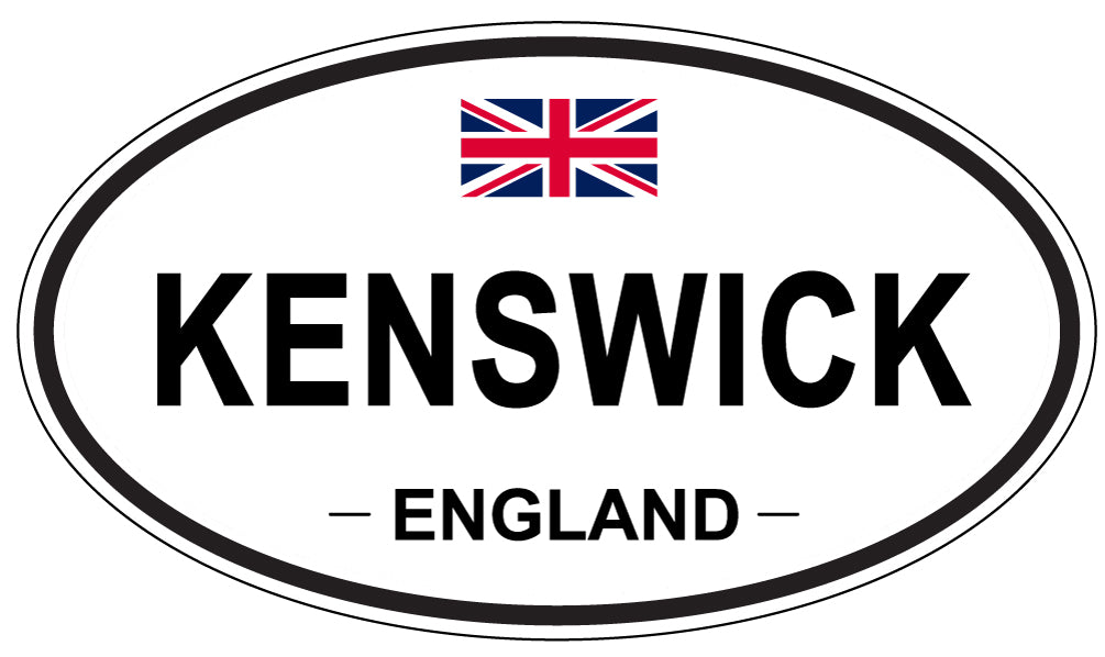 KENSWICK, ENGLAND - Oval Sticker