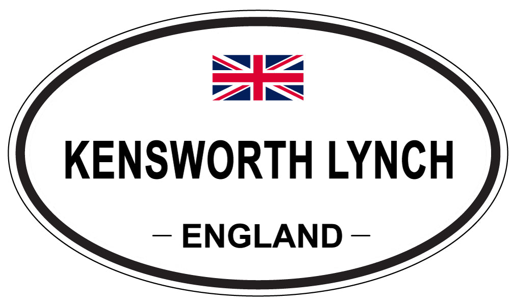 KENSWORTH LYNCH, ENGLAND - Oval Sticker