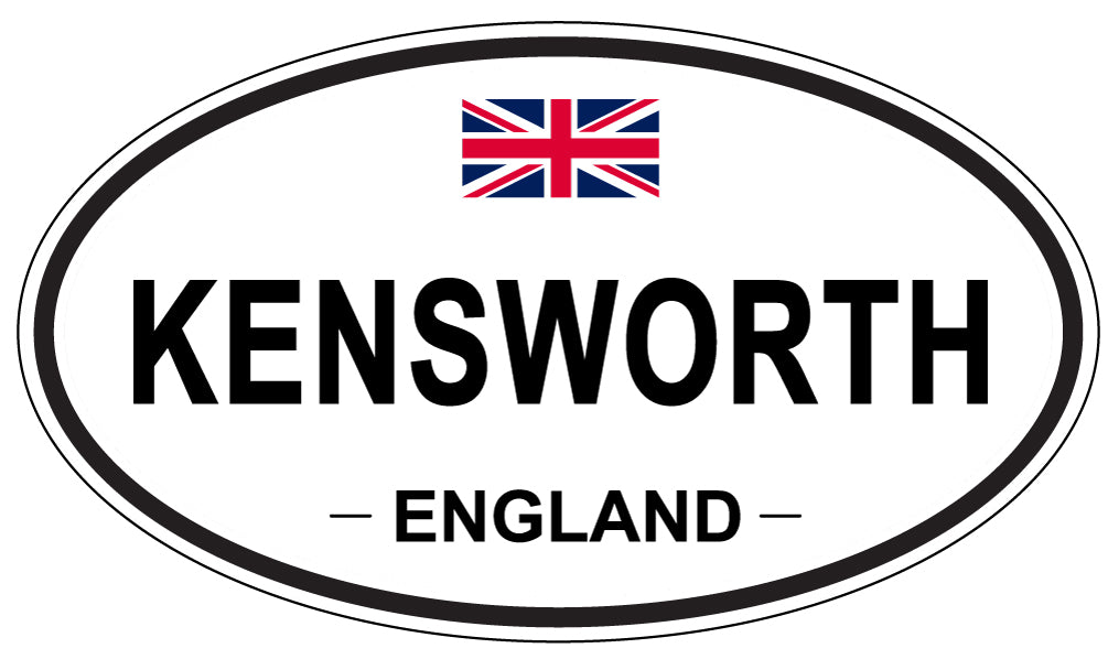 KENSWORTH, ENGLAND - Oval Sticker