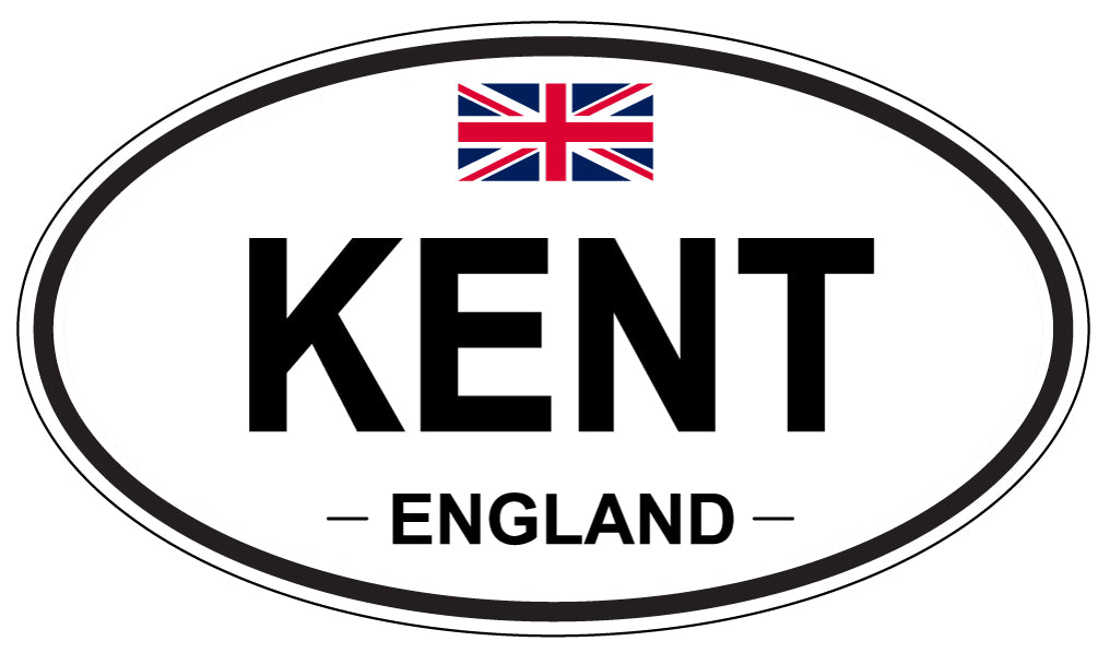 KENT, ENGLAND - Oval Sticker