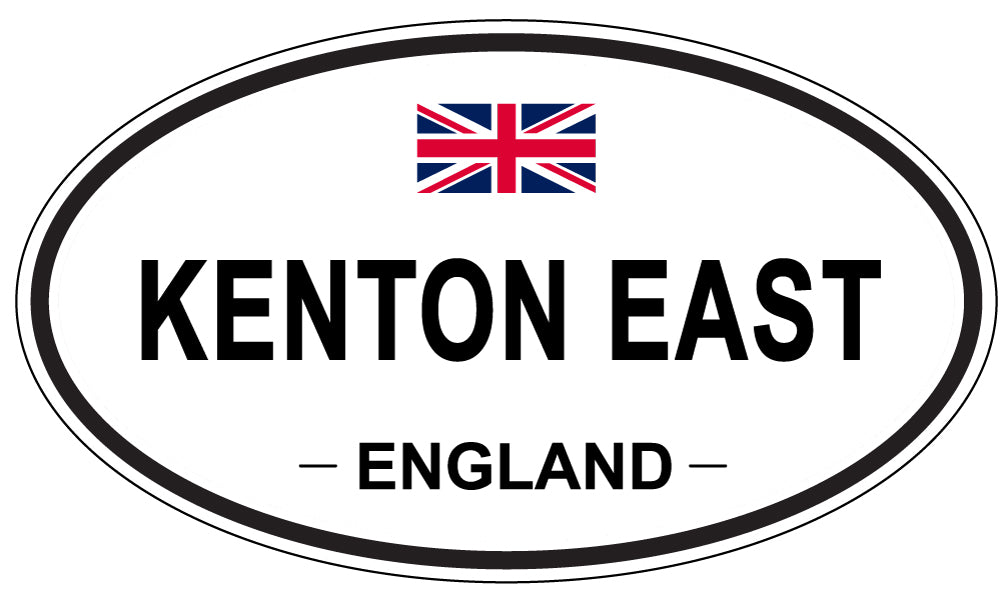 KENTON EAST, ENGLAND - Oval Sticker