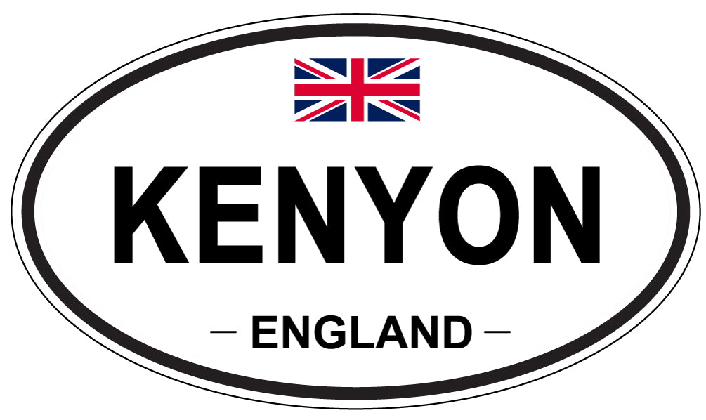 KENYON, ENGLAND - Oval Sticker