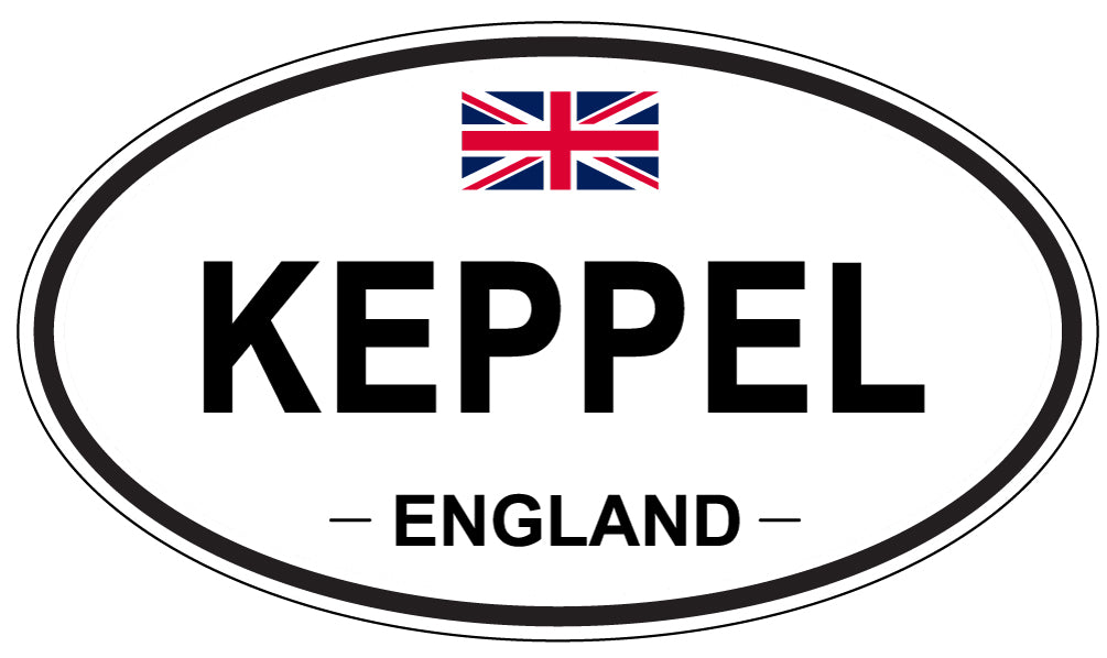 KEPPEL, ENGLAND - Oval Sticker