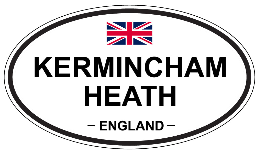 KERMINCHAM HEATH, ENGLAND - Oval Sticker