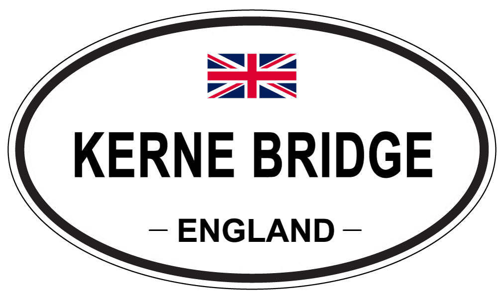 KERNE BRIDGE, ENGLAND - Oval Sticker