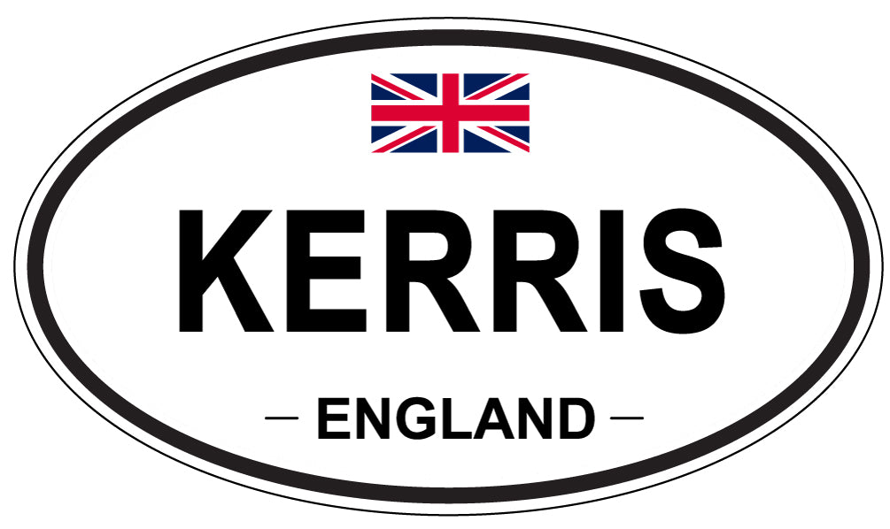 KERRIS, England - Oval Magnet
