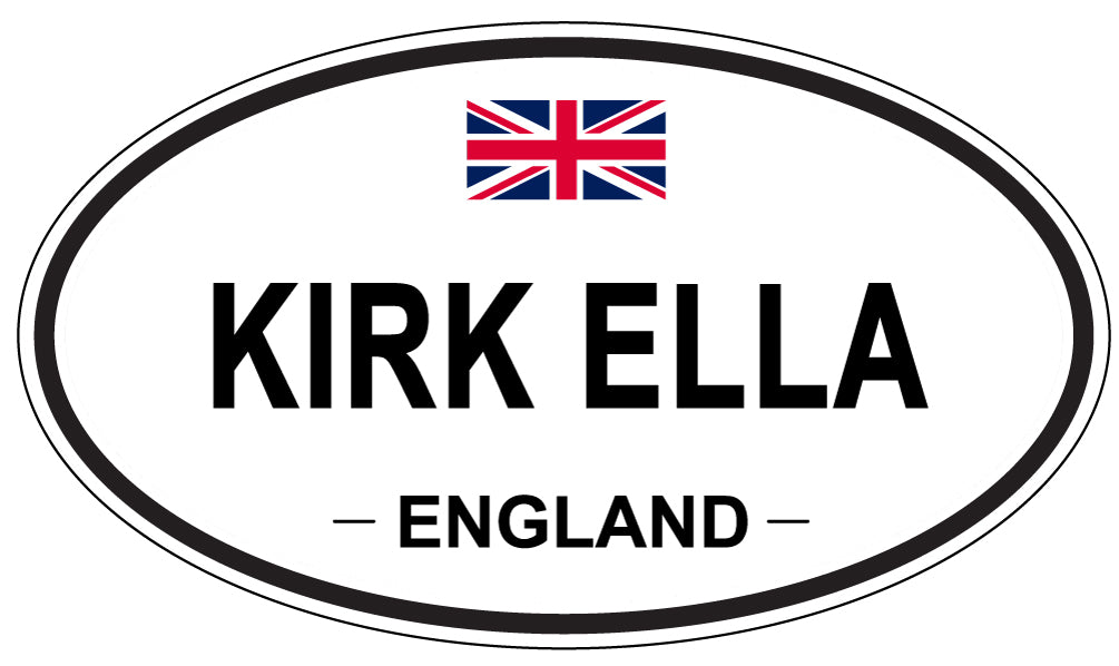 KIRK ELLA, England - Oval Magnet