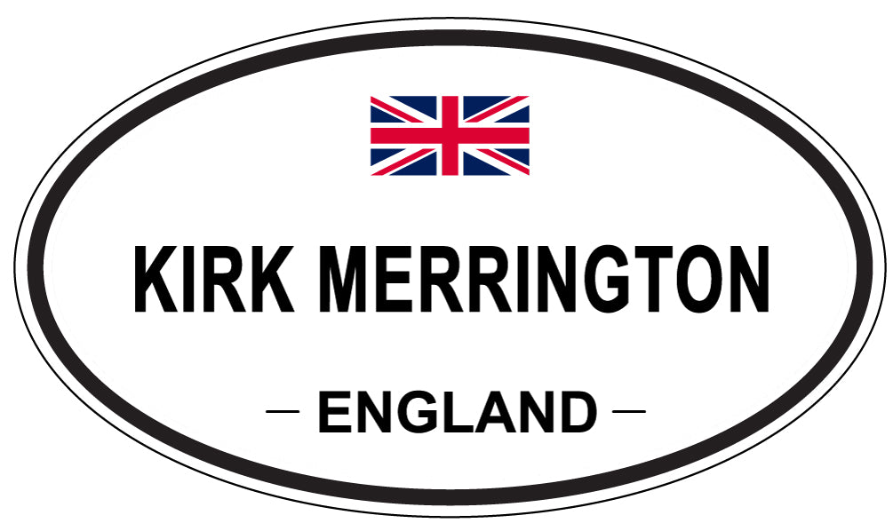 KIRK MERRINGTON, ENGLAND - Oval Sticker