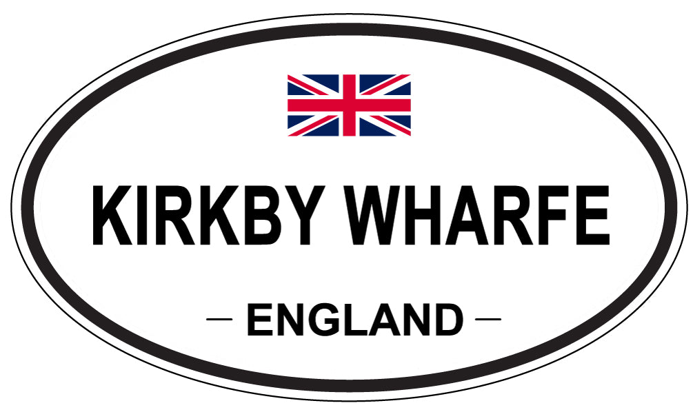 KIRKBY WHARFE, England - Oval Magnet