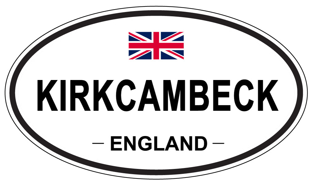 KIRKCAMBECK, ENGLAND - Oval Sticker