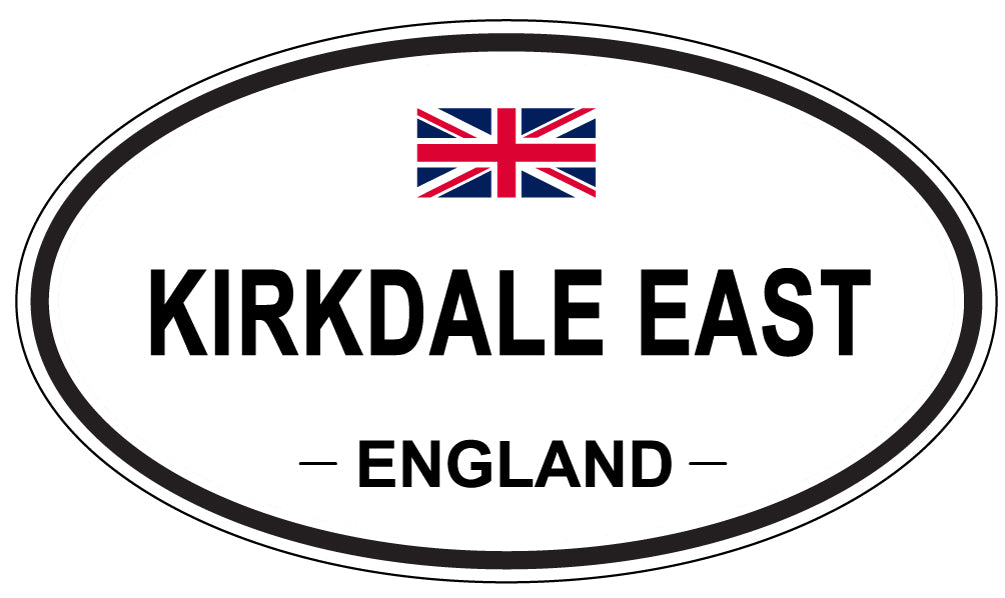 KIRKDALE EAST, ENGLAND - Oval Sticker