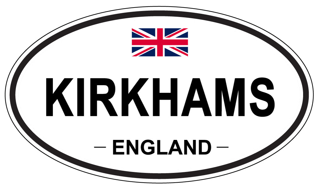 KIRKHAMS, ENGLAND - Oval Sticker