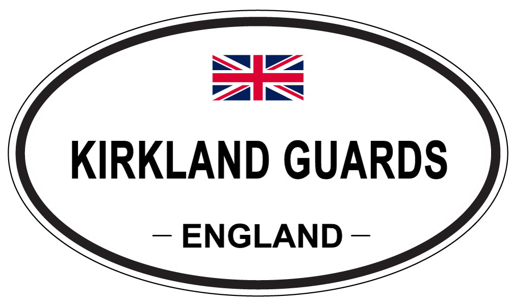 KIRKLAND GUARDS, England - Oval Magnet