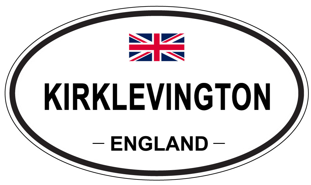 KIRKLEVINGTON, ENGLAND - Oval Sticker