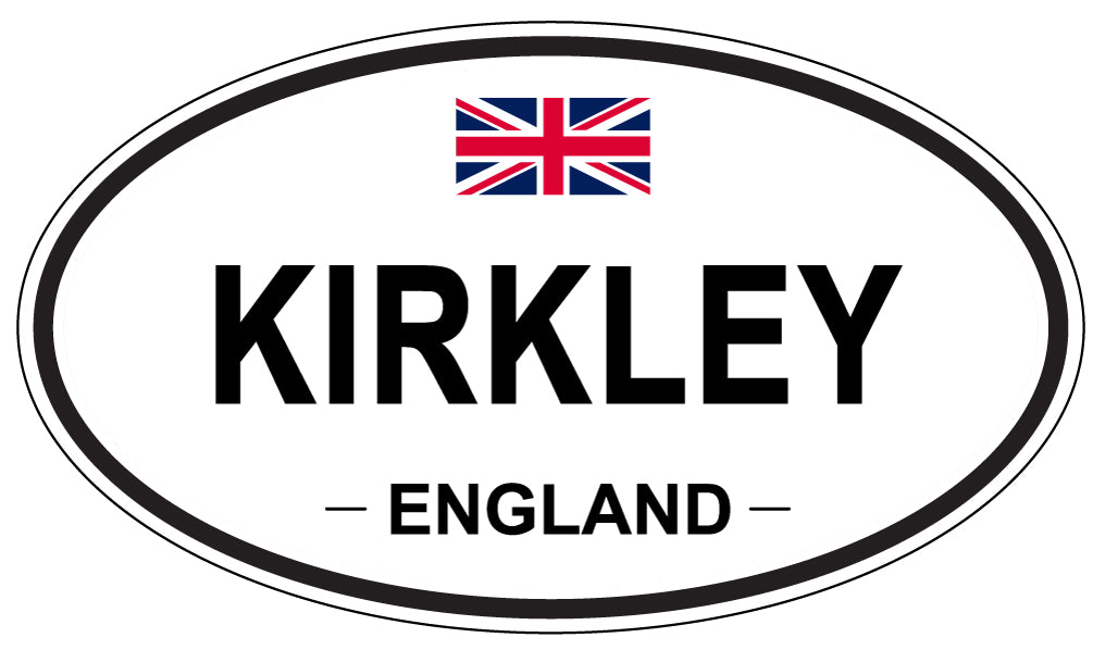 KIRKLEY, ENGLAND - Oval Sticker