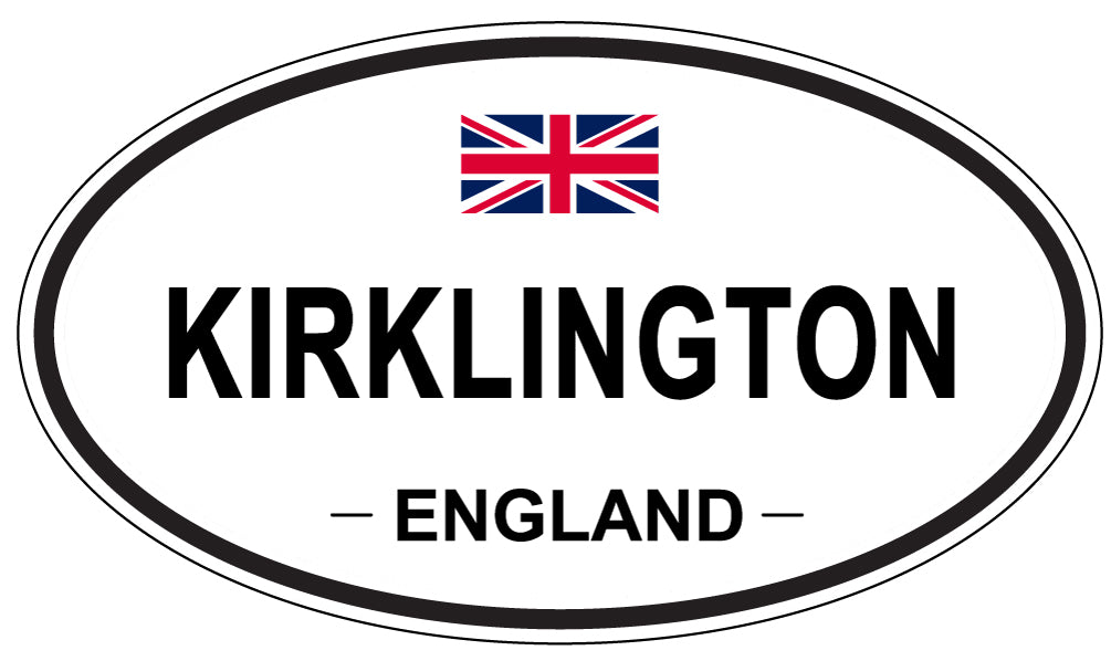 KIRKLINGTON, ENGLAND - Oval Sticker