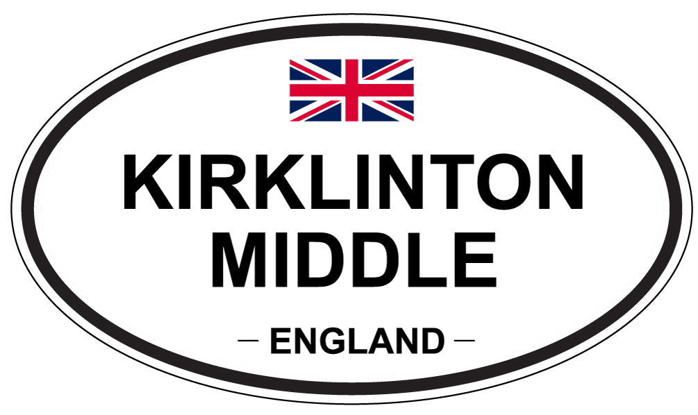 KIRKLINTON MIDDLE, ENGLAND - Oval Sticker