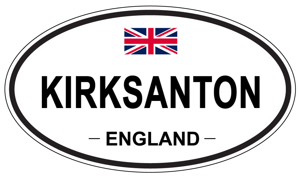 KIRKSANTON, ENGLAND - Oval Sticker