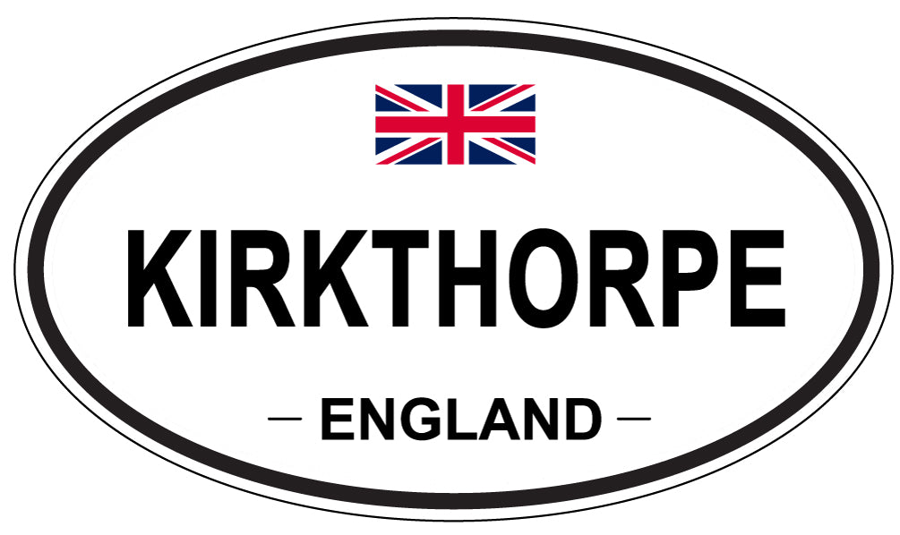 KIRKTHORPE, ENGLAND - Oval Sticker