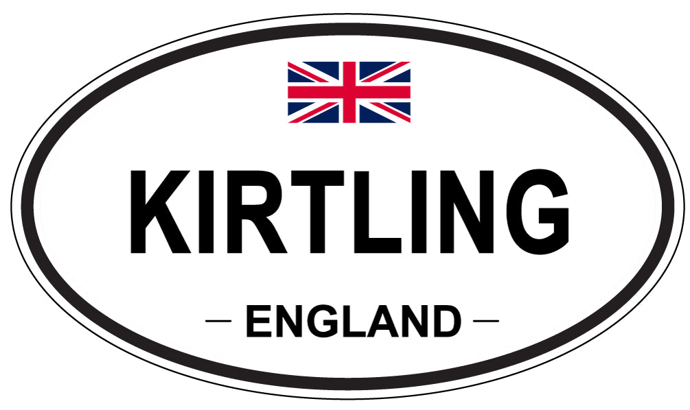 KIRTLING, ENGLAND - Oval Sticker