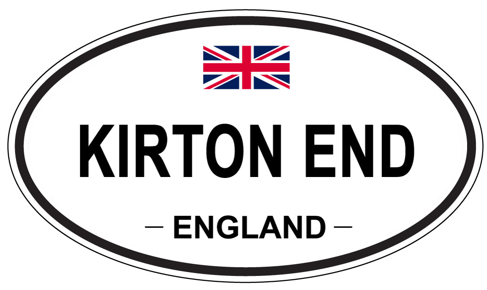 KIRTON END, ENGLAND - Oval Sticker
