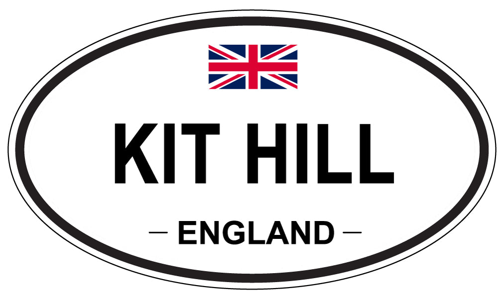 KIT HILL, ENGLAND - Oval Sticker
