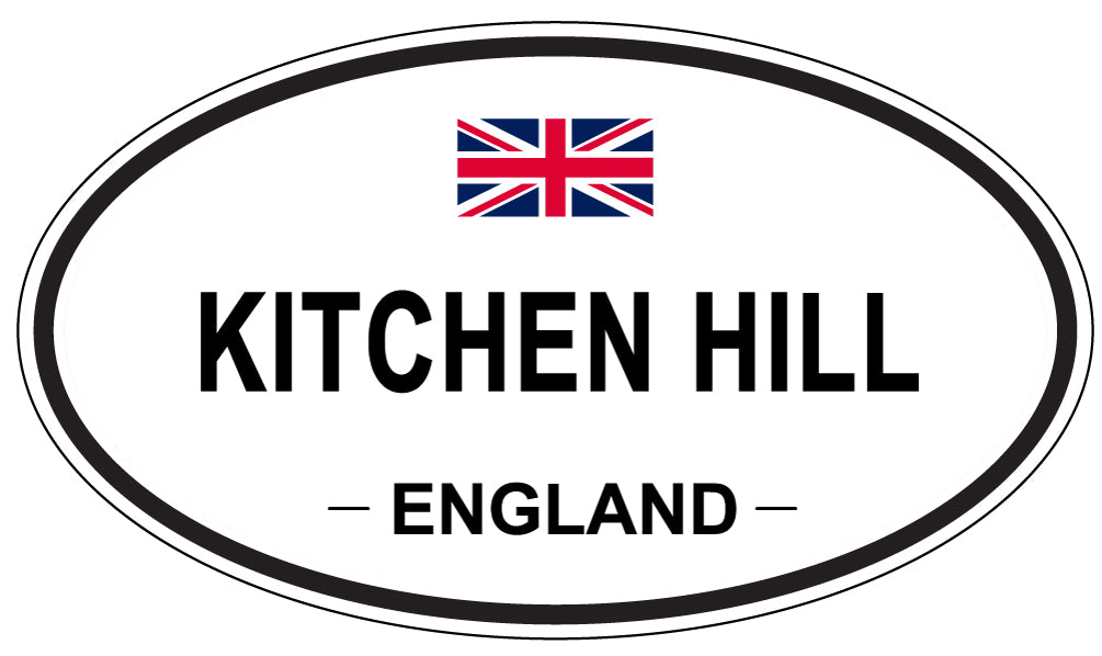 KITCHEN HILL, England - Oval Magnet