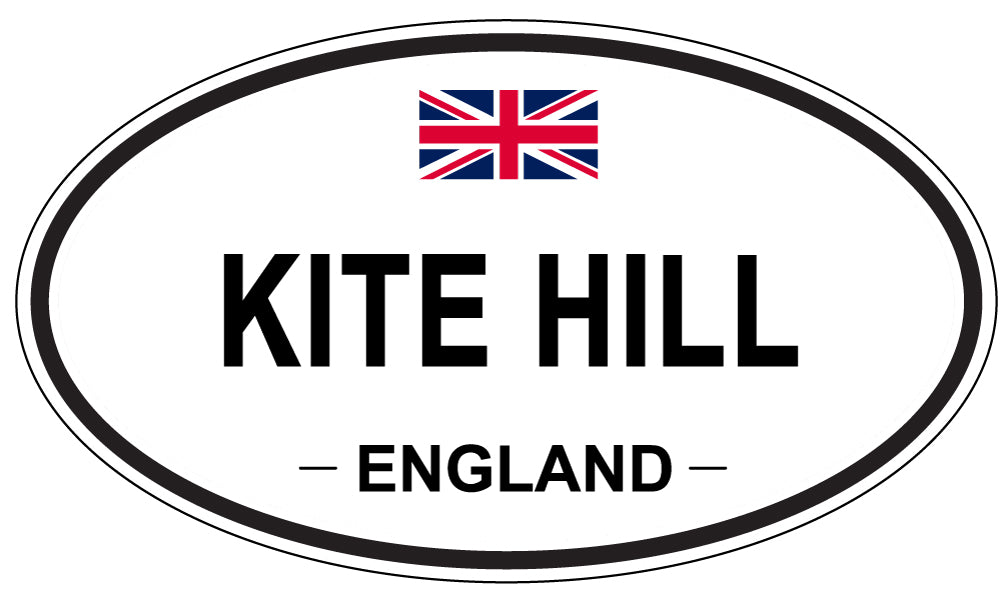 KITE HILL, ENGLAND - Oval Sticker