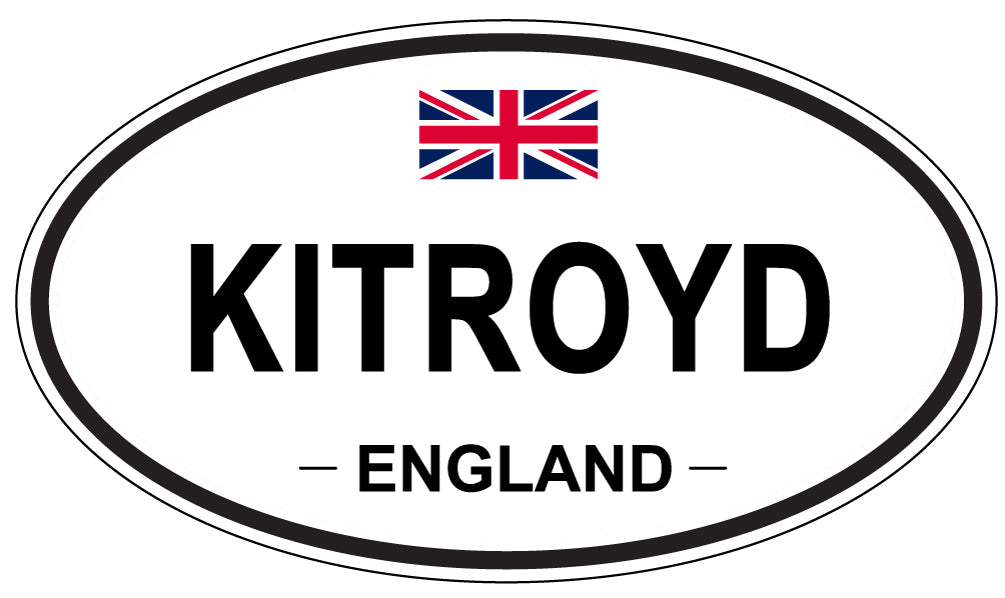 KITROYD, ENGLAND - Oval Sticker