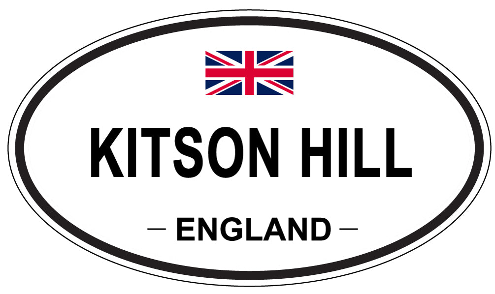 KITSON HILL, ENGLAND - Oval Sticker