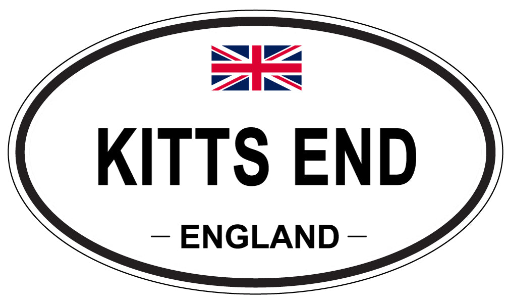 KITTS END, ENGLAND - Oval Sticker